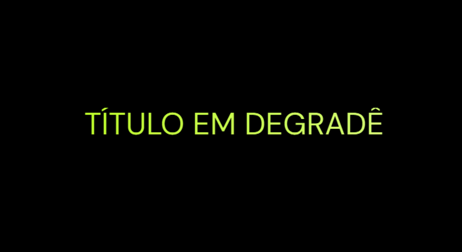 Título Degradê